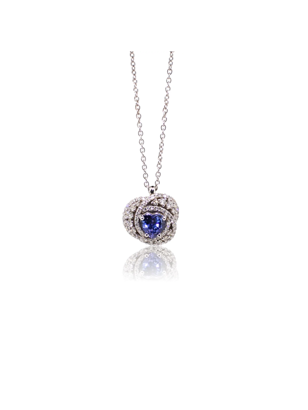 Collana da Donna Polello G3282CBTAN in Oro 750%o/ 18kt con Diamanti e Pietra