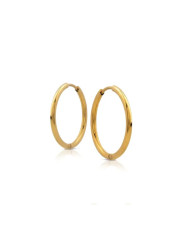 Orecchini Donna Ops Jewels OPSOR-860 Hoops a Cerchio Acciaio Oro 24mm