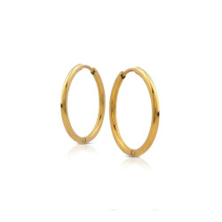 Orecchini Donna Ops Jewels OPSOR-860 Hoops a Cerchio Acciaio Oro 24mm