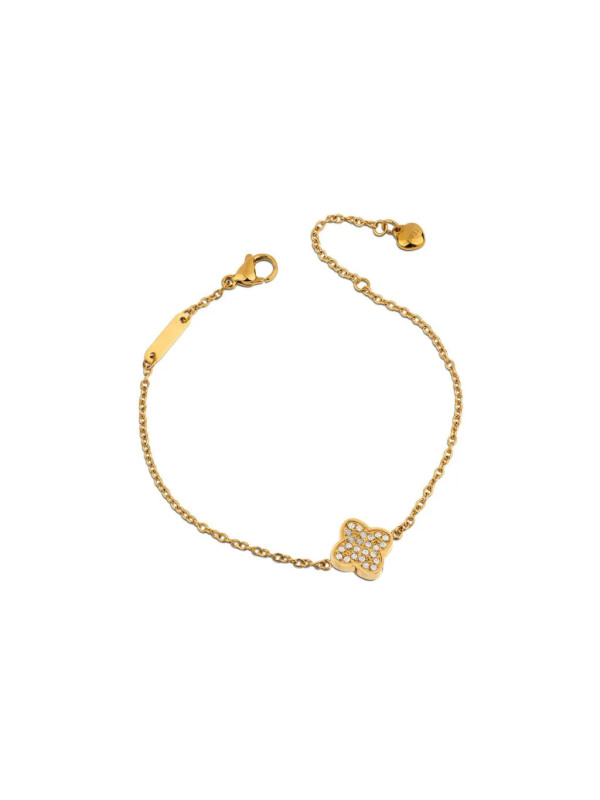 Bracciale Donna Ops Objects OPSBR-989 Quadrifoglio Acciaio Oro