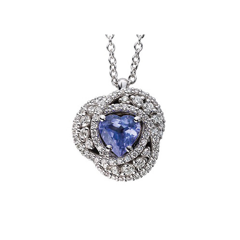 Collana da Donna Polello G3282CBTAN in Oro 750%o/ 18kt con Diamanti e Pietra