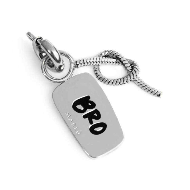 Charm Marlù Unisex in Acciaio Silver 25CH0001 fratello e nodo