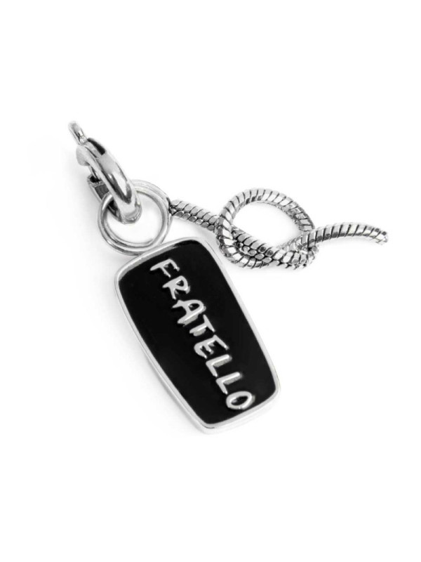Charm Marlù Unisex in Acciaio Silver 25CH0001 fratello e nodo