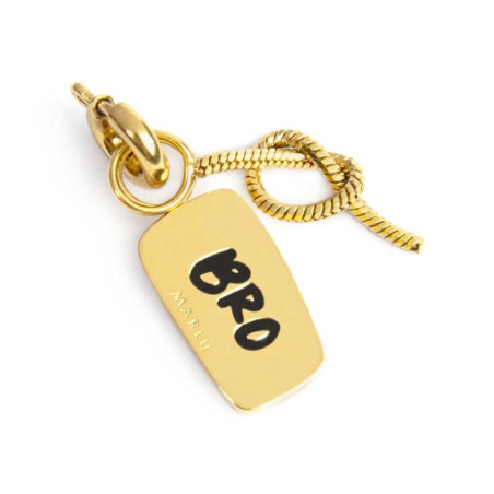 Charm Marlù Unisex in Acciaio Oro 25CH0001G fratello e nodo