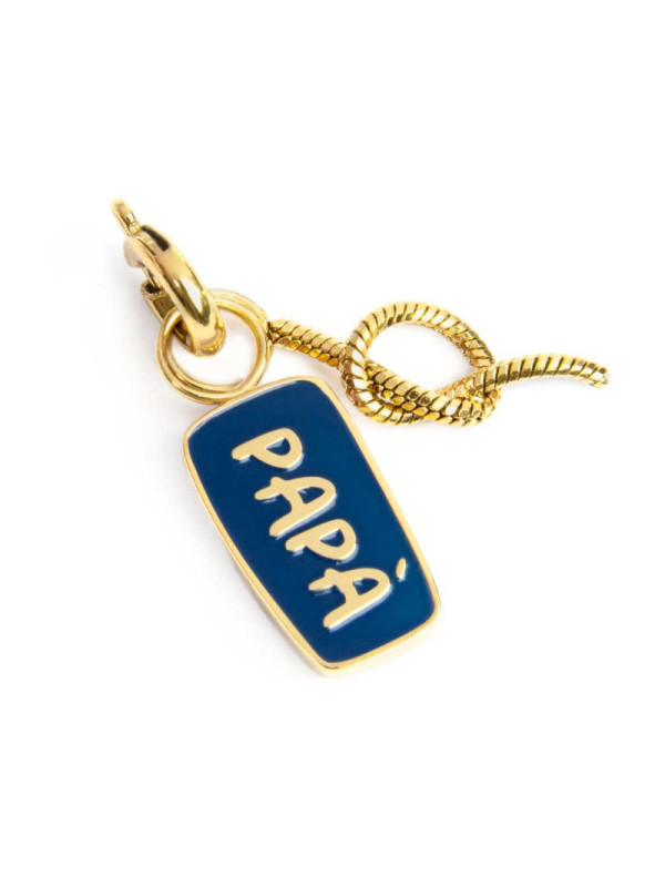 Charm Marlù Unisex in Acciaio Silver 25CH0003G Papà e nodo