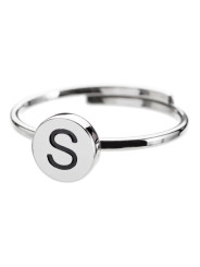 Anello Marlù donna con lettera smaltata Lettera S 18AN018S-S