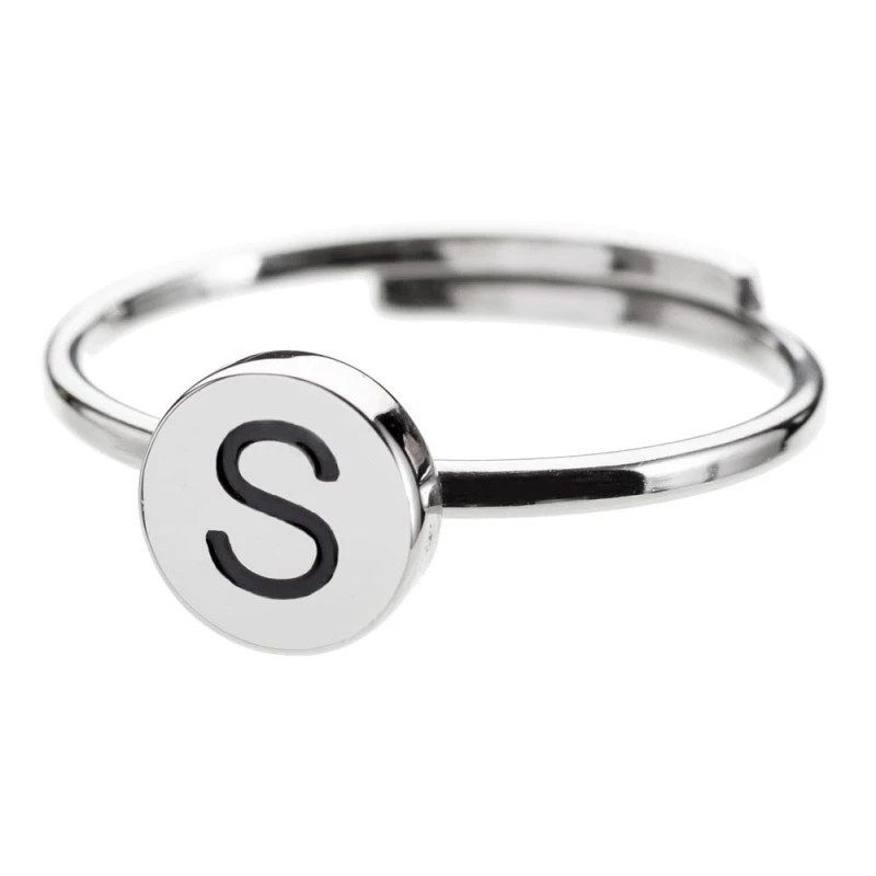 Anello Marlù donna con lettera smaltata Lettera S 18AN018S-S