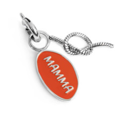 Charm Marlù Unisex in Acciaio Silver 25CH0005 Mamma e nodo