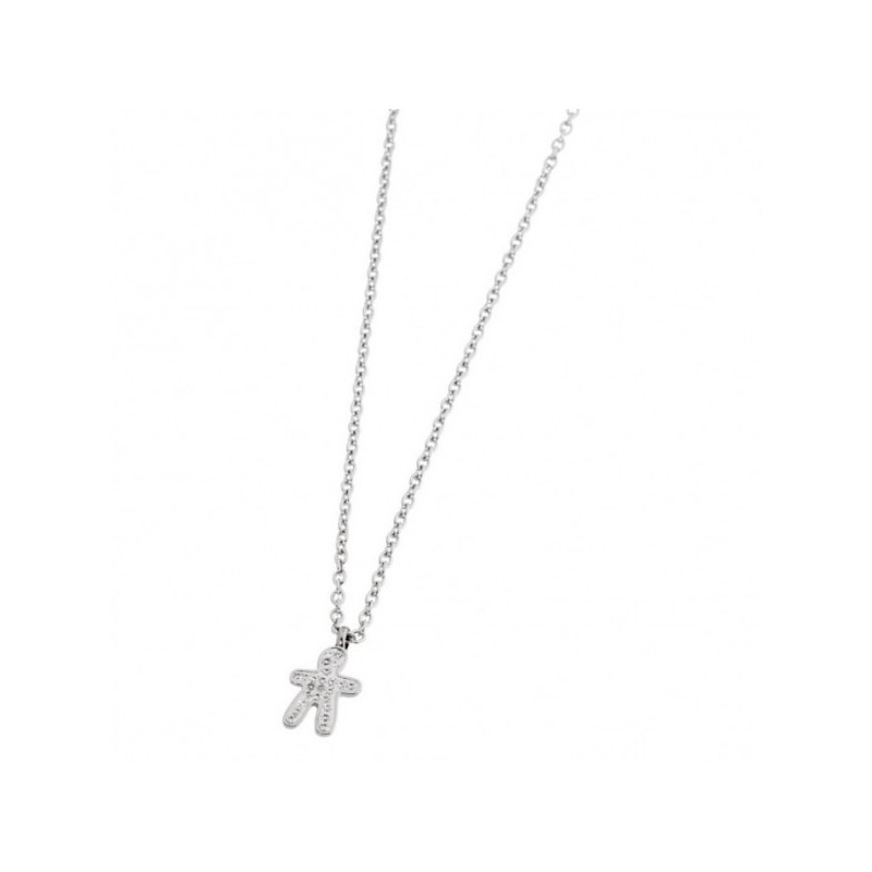Collana Bambina Marlù Nel Mio Cuore 15CN023 in Acciaio con Bambino Strass Collana Bambina Marlù Nel Mio Cuore 15CN023 in Acciaio con Bambino Strass