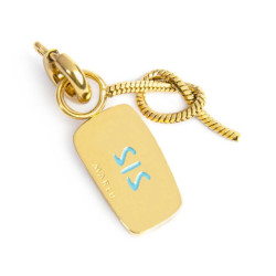 Charm Marlù Unisex in Acciaio Oro 25CH0006G Sorella e nodo