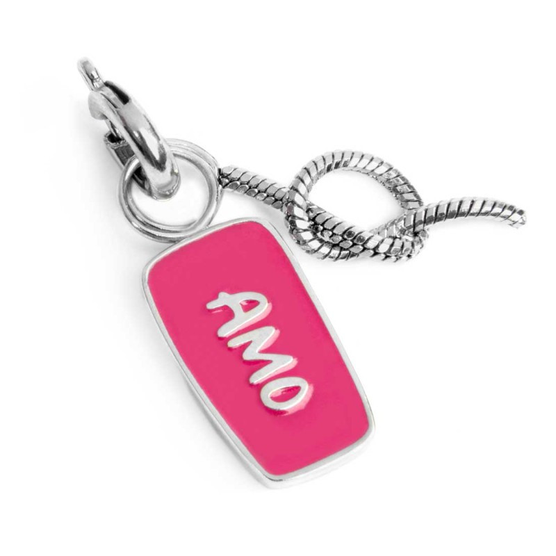 Charm Marlù Unisex in Acciaio Silver 25CH0008 Amo e nodo