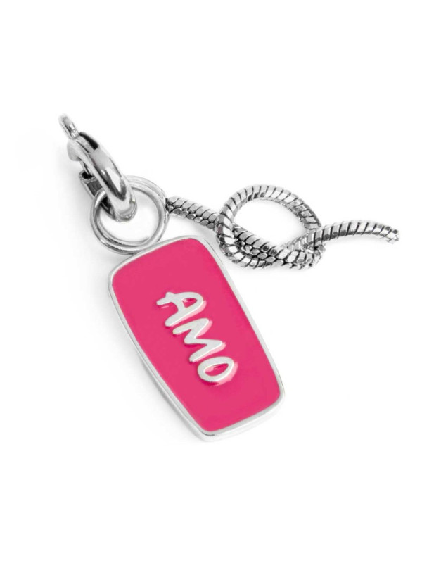 Charm Marlù Unisex in Acciaio Silver 25CH0008 Amo e nodo