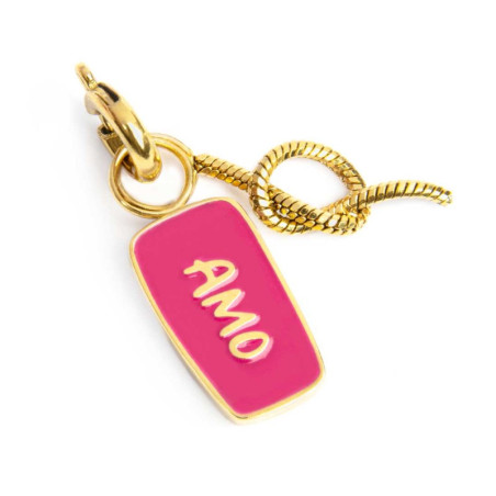 Charm Marlù Unisex in Acciaio Oro 25CH0008G Amo e nodo