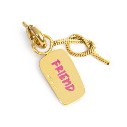 Charm Marlù Unisex in Acciaio Oro 25CH0008G Amo e nodo