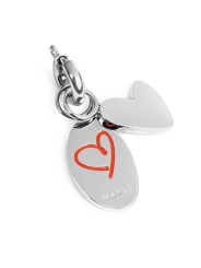 Charm Marlù Unisex in Acciaio Silver 25CH0010 you and me e cuore