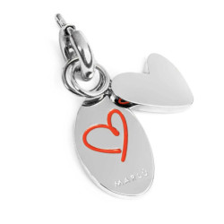 Charm Marlù Unisex in Acciaio Silver 25CH0010 you and me e cuore
