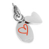 Charm Marlù Unisex in Acciaio Silver 25CH0010 you and me e cuore