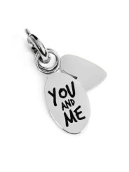 Charm Marlù Unisex in Acciaio Silver 25CH0010 you and me e cuore