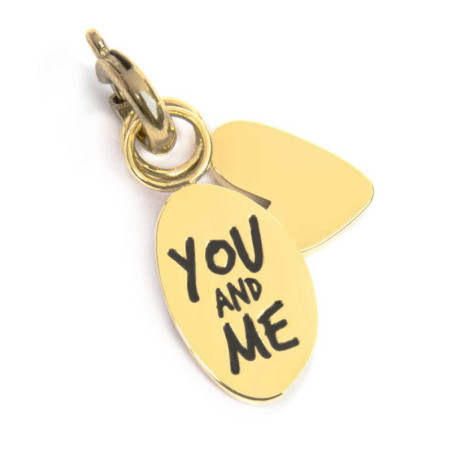 Charm Marlù Unisex in Acciaio Oro 25CH0010G you and me e cuore
