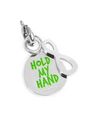Charm Marlù Unisex in Acciaio Silver 25CH0011 hold my hand e infinito