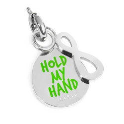 Charm Marlù Unisex in Acciaio Silver 25CH0011 hold my hand e infinito