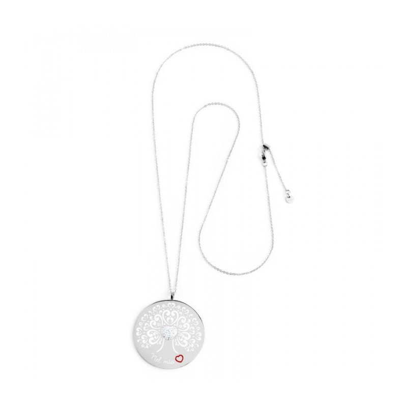 Collana Donna Marlù Nel mio Cuore 15CN027 in Acciaio Con Albero della Vita