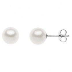 Orecchini Comete Oro Bianco 750‰ e Perle ORP 695 | Eleganza Donna