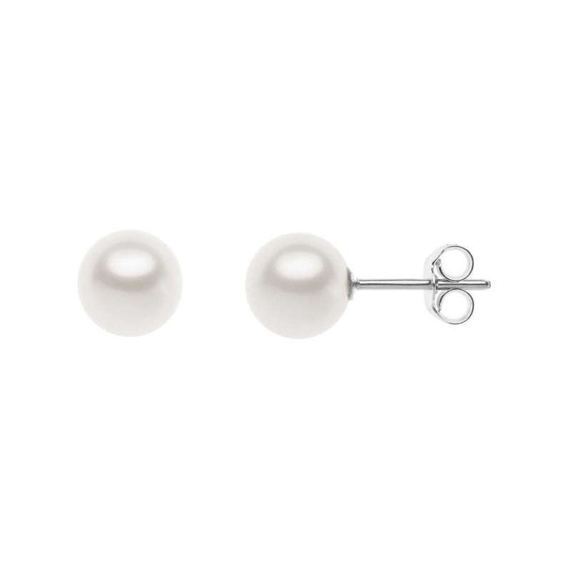 Orecchini Comete Oro Bianco 750‰ e Perle ORP 695 | Eleganza Donna