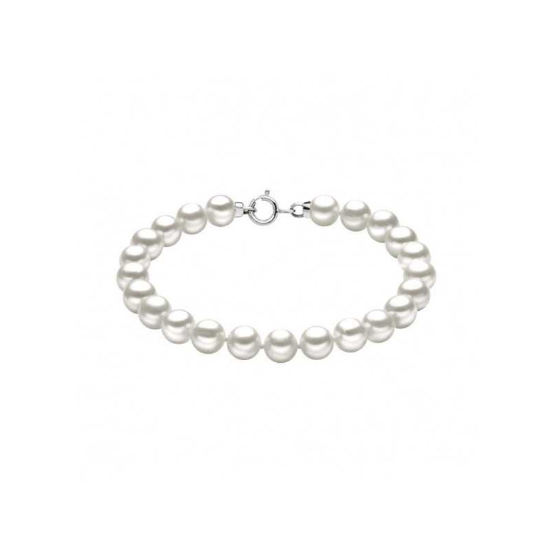 Bracciale Donna Comete in Oro Bianco 750% Perle Acquadolce BRQ111AM