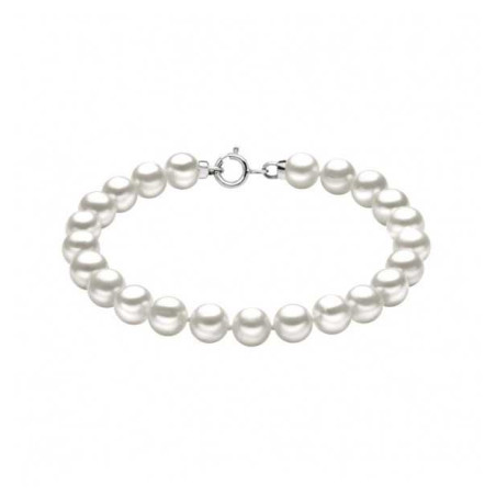 Bracciale Donna Comete in Oro Bianco 750% Perle Acquadolce BRQ111AM