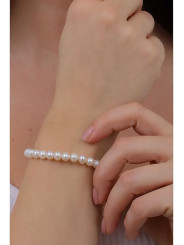 Bracciale Comete Oro 750‰ Perle 6,5/7 mm BRQ113AM | Eleganza Donna