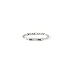 Bracciale Uomo Comete UBR1285 Acciaio Silver con Diamanti