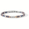 copy of copy of copy of copy of copy of copy of copy of Bracciale Uomo Comete UBR1284 in acciaio pvd nero e rosè e diamanti bia