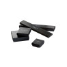 Bracciale Uomo Marlù 1BR0009 in Acciaio Argento con Pietre Laiche Nere, Turchese