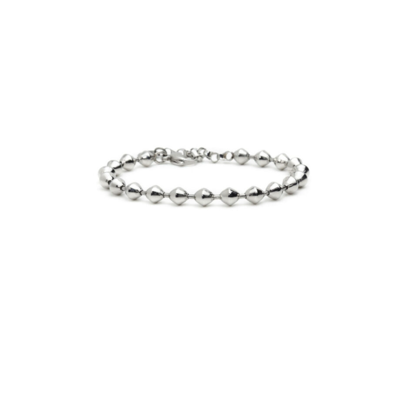 Bracciale Donna Marlù Namastè 13BR090-M in Acciaio Pallini Diamantati Grandi Bracciale Donna Marlù Namastè 13BR090-M in Acciaio Pallini Diamantati Grandi