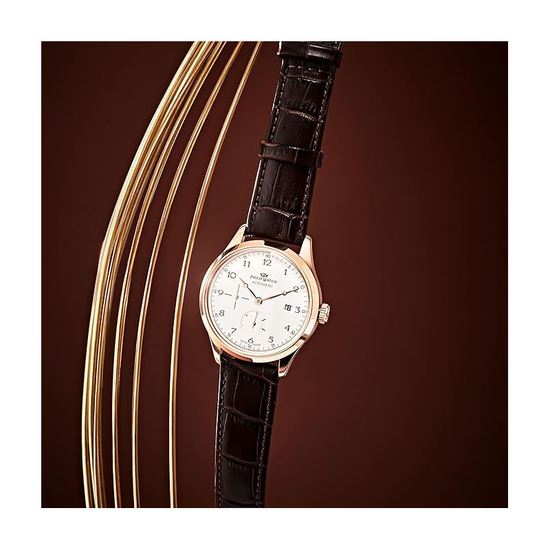 Orologio Uomo Automatico Philip Watch Museum 40mm Pelle Marrone | Elegante e Classico