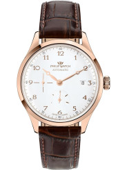Orologio Uomo Automatico Philip Watch Museum 40mm Pelle Marrone | Elegante e Classico