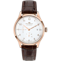 Orologio Uomo Automatico Philip Watch Museum 40mm Pelle Marrone | Elegante e Classico