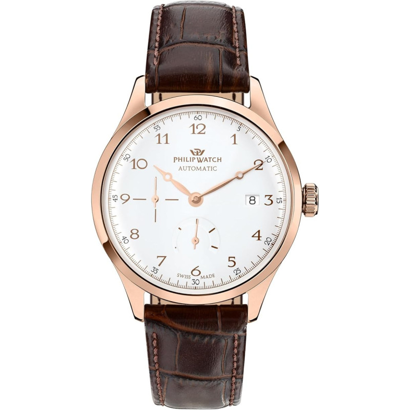 Orologio Uomo Automatico Philip Watch Museum 40mm Pelle Marrone | Elegante e Classico