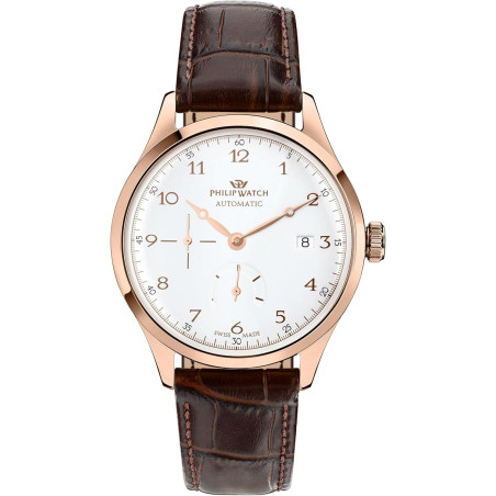Orologio Uomo Automatico Philip Watch Museum 40mm Pelle Marrone | Elegante e Classico