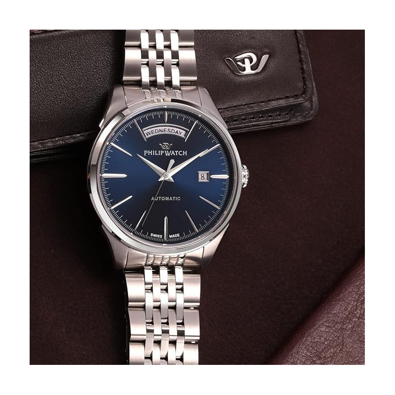 copy of Orologio Uomo Automatico Philip Watch Museum 40mm Bracciale Pelle Marrone
