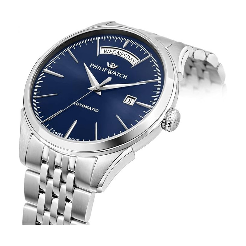 Orologio Automatico Uomo Philip Watch Roma R8223217006 Acciaio 41mm