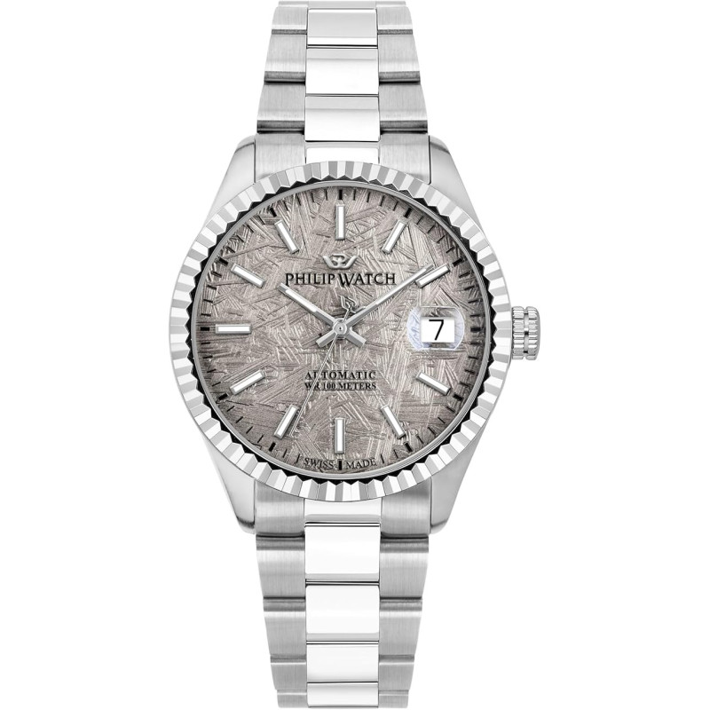 Orologio Automatico Uomo Philip Watch Caribe R8223597038 Acciaio Silver 39mm
