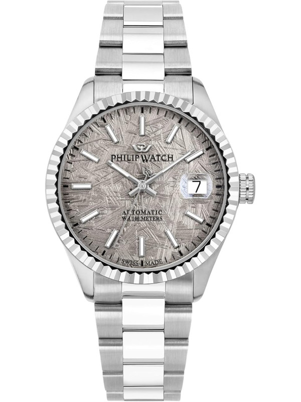Orologio Automatico Uomo Philip Watch Caribe R8223597038 Acciaio Silver 39mm
