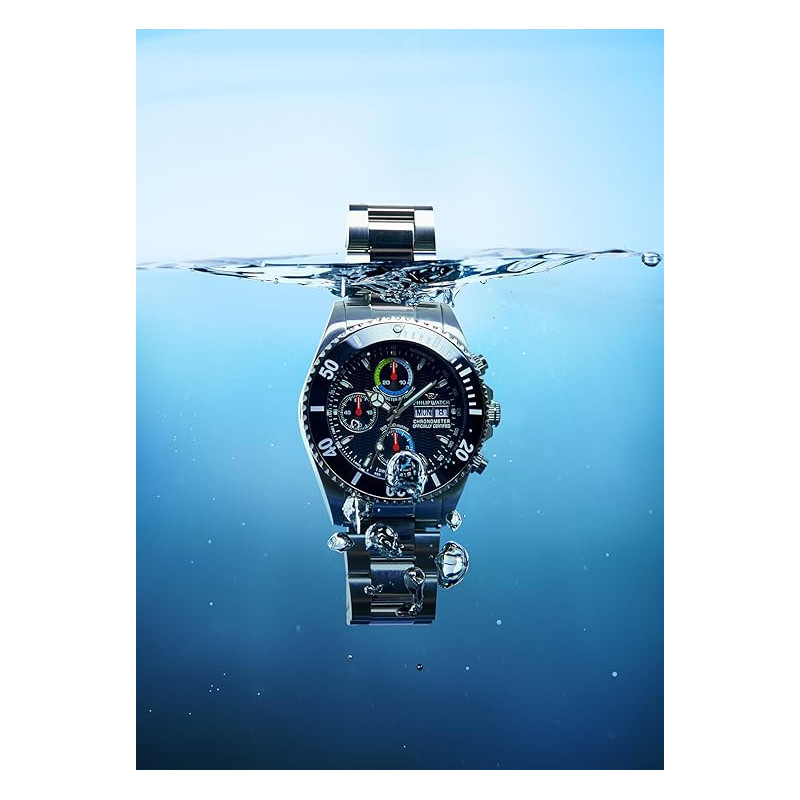 Orologio Automatico Uomo Philip Watch Caribe R8243607009 Acciaio Silver 42mm