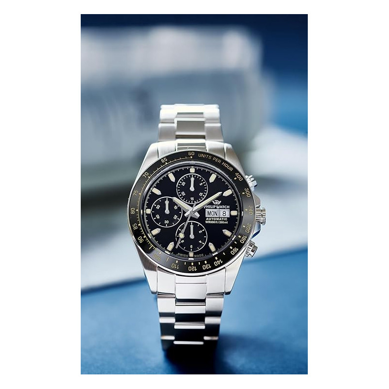 copy of copy of copy of copy of copy of copy of copy of copy of Orologio Uomo Automatico Philip Watch Museum 40mm Bracciale Pell
