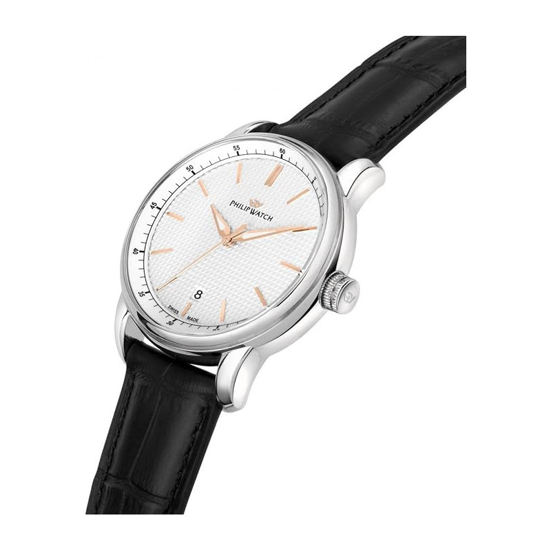 Orologio Uomo Philip Watch Anniversary R8251150009 Cinturino Pelle Marrone 40mm