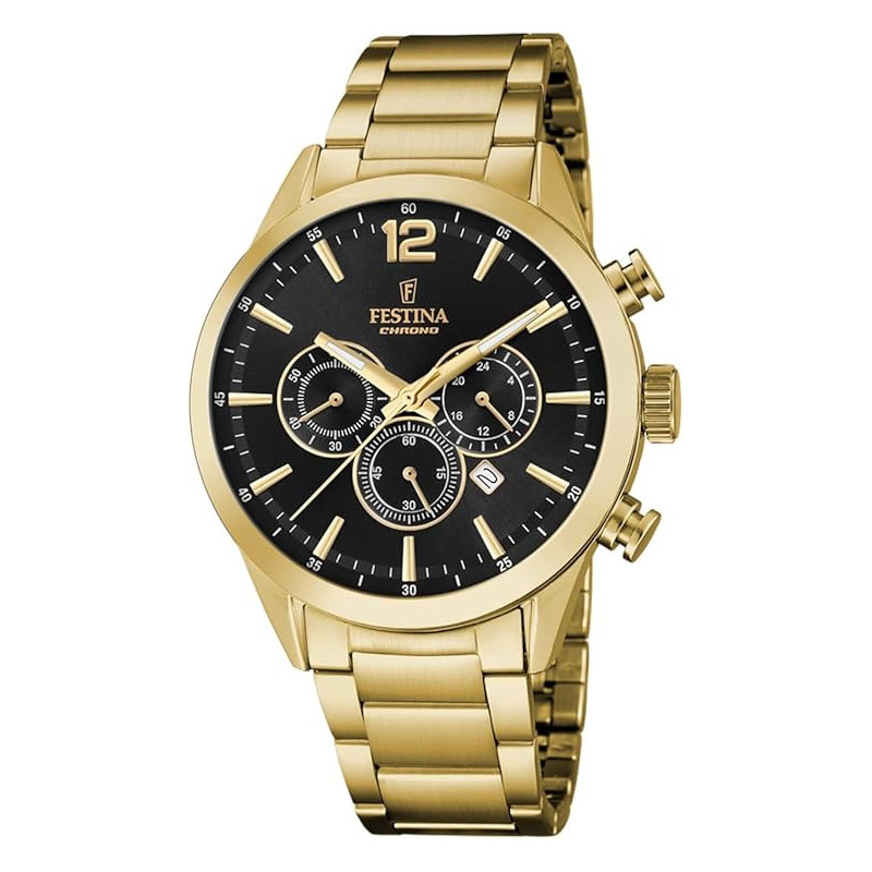 Orologio Uomo Festina Timeless F20633/3 Acciaio Pvd Oro