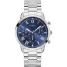 Orologio Cronografo Uomo Guess in Acciaio Silver Quadrante Blu 44mm Originale