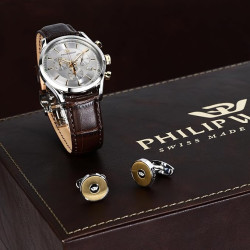 Orologio Uomo Philip Watch Sunray gift R8271908011 + Gemelli S82AVW02